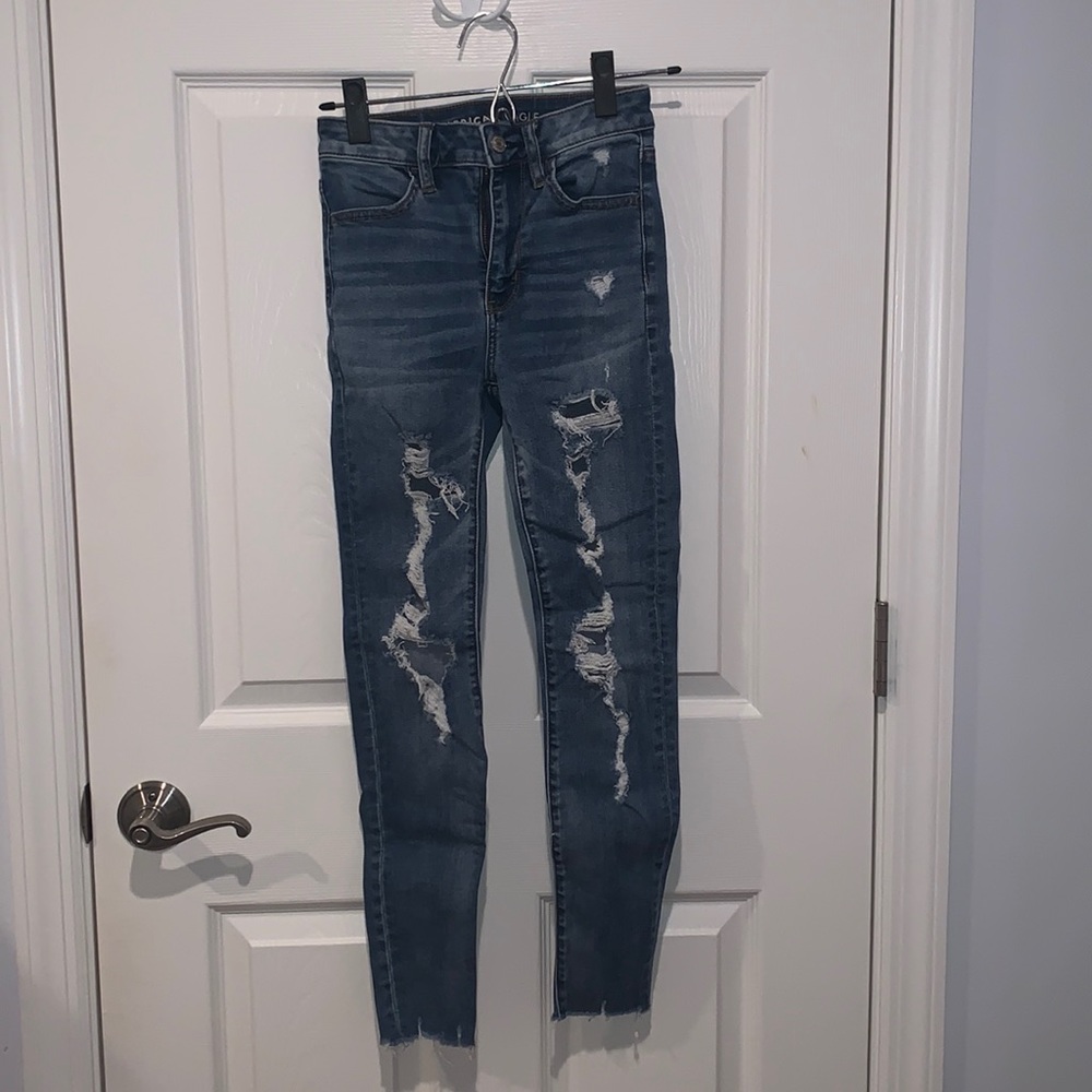American Eagle Ripped Skinny Jeans
